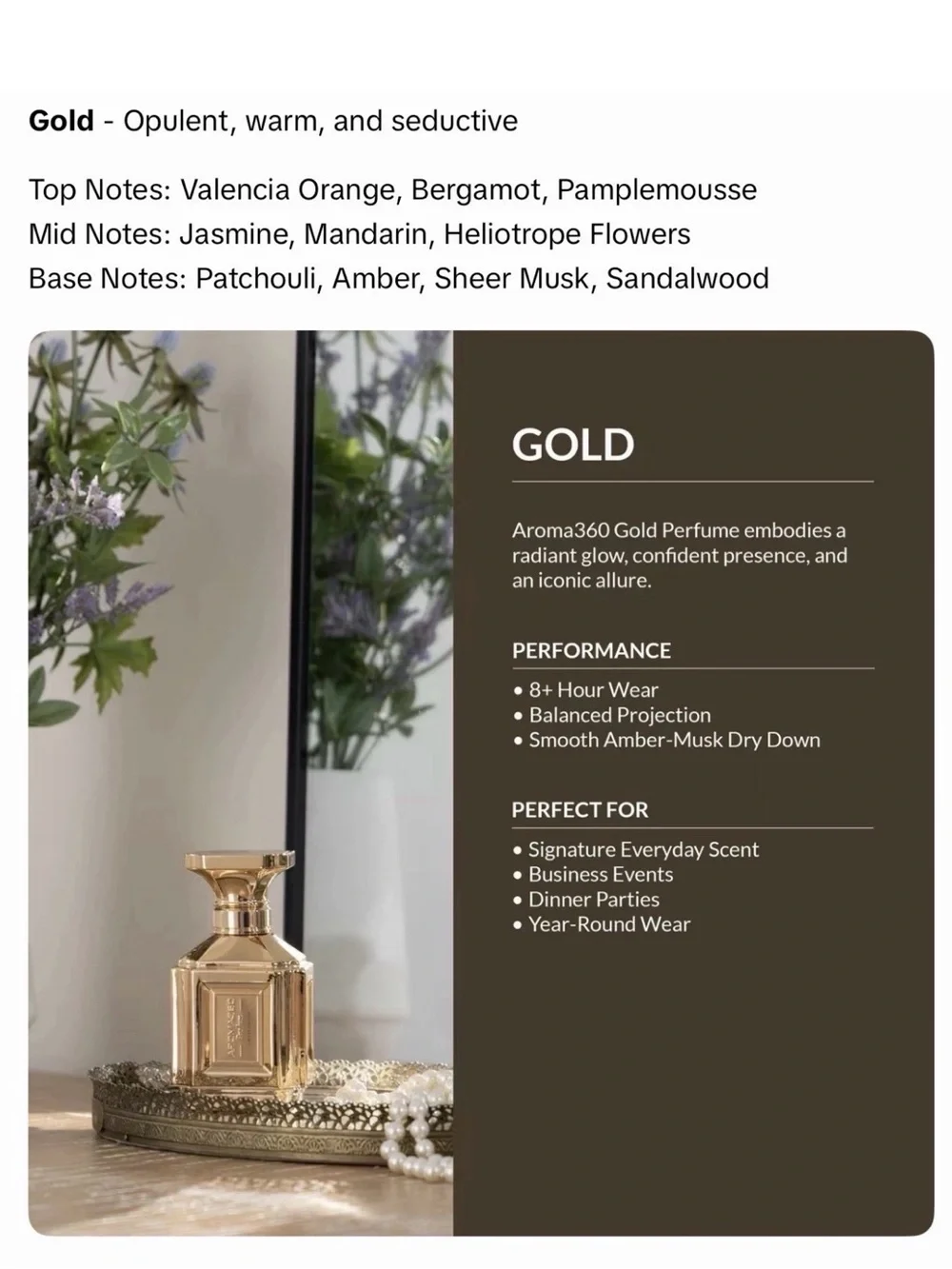 Gold Home Fragrance Diffuser